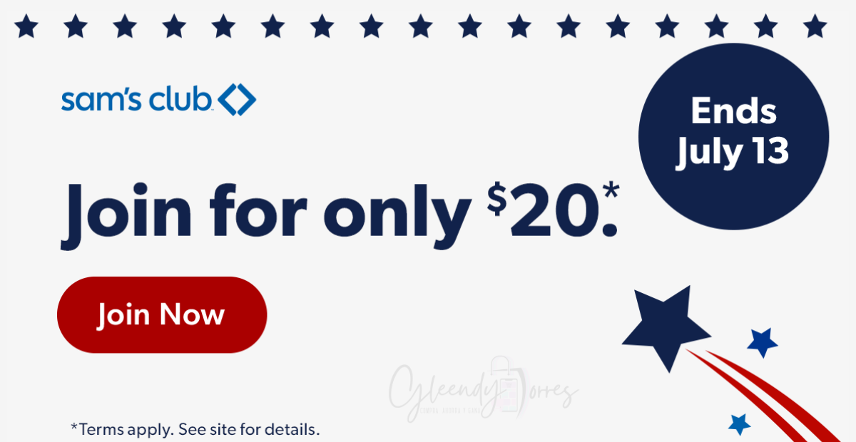 🎆 Ahorra en Sam’s Club con su Oferta del 4 de Julio 2025: ¡Membresías desde $20!
